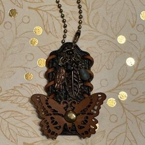 Coach Custom Hangtag Butterfly with Whipstitch